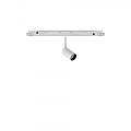 Faretto Binario Singolo On-Off Ego Alluminio Bianco 1 Luce 3W 3000K Luce Calda 282978