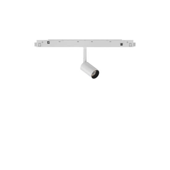 Faretto Binario Singolo On-Off Ego Alluminio Bianco 1 Luce 3W 3000K Luce Calda 282978