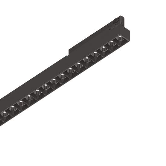 Proiettore Lineare Display Metallo Nero Led A Vista 14W 3000K Luce Calda 283609