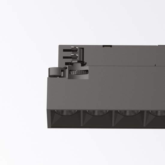 Proiettore Lineare Display Metallo Nero Led A Vista 14W 3000K Luce Calda 283609