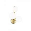 Applique Contemporanea Perlage Metallo Ottone 3 Luci G9 3W 3000K Luce Calda 283784