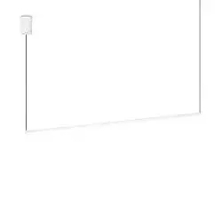 Sospensione Industrial-Minimal Essence Metallo Bianco Led 20W 3000K Luce Calda