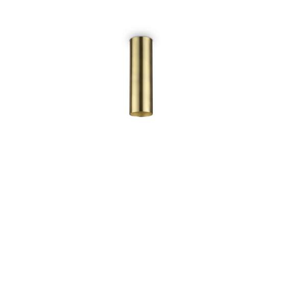 Plafoniera Moderna Look Metallo Ottone 1 Luce 7W 3000K Luce Calda H20Cm 285214