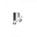 Plafoniera Moderna Look Metallo Ottone 1 Luce 7W 3000K Luce Calda H20Cm 285214