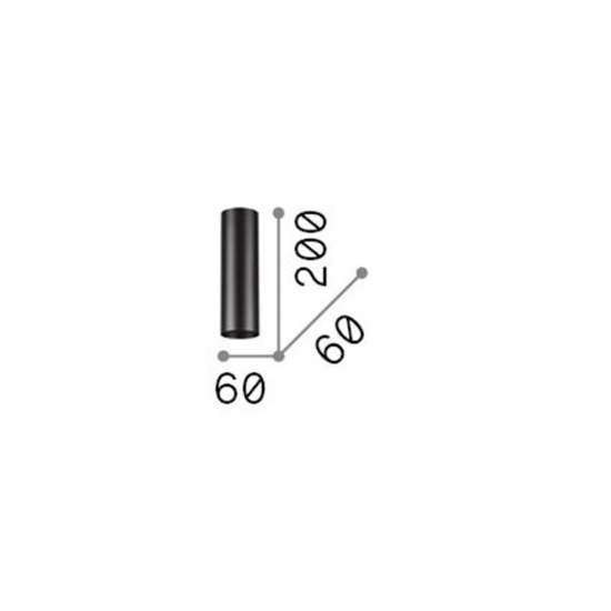 Plafoniera Moderna Look Metallo Ottone 1 Luce 7W 3000K Luce Calda H20Cm 285214