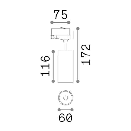 Proiettore Fox On-Off Alluminio-Materie Plastiche Nero Led 15W 3000K Cri90 285375