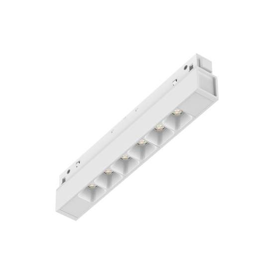 Supporto Lineare Binario Ego Alluminio Bianco Led 7W 3000K Dali Luce Calda 286068
