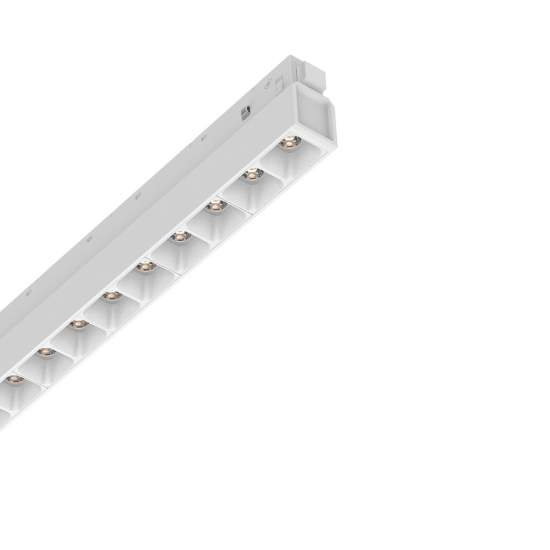 Supporto Lineare Binario Ego Alluminio Bianco Led 13W 3000K Dali Luce Calda 286082