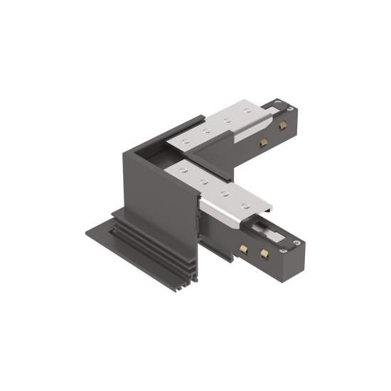 Connettore Incasso Orizzontale Elettrificato Dali Ego Alluminio Nero 286167