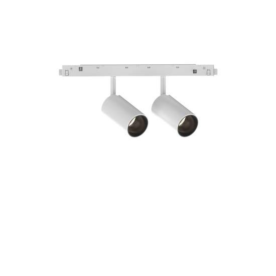 Proiettore Regolabile Dali Ego Alluminio Bianco 2 Luci Led 16W 3000K Luce Calda 286365