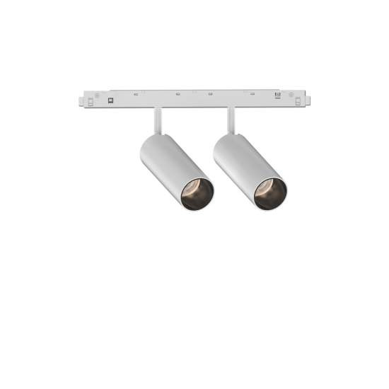 Proiettore Regolaile Dali Ego Alluminio Bianco 2 Luci 24W 3000K Luce Calda 286389