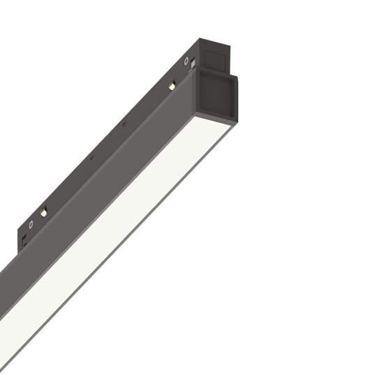 Supporto Lineare Binario Dali Ego Wide Alluminio Nero Led 26W 3000K Luce Calda 286532
