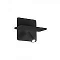 Applique Moderna Piano Metallo Nero 2 Luci Led 10W 3000K Luce Calda 287300
