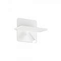 Applique Moderna Piano Metallo Bianco 2 Luci Led 10W 3000K Luce Calda 287317