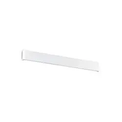 Applique Moderna Delta Metallo Bianco Led 30W 3000K Luce Calda