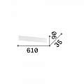 Applique Moderna Delta Metallo Nero Led 19,5W 3000K Luce Calda 287638