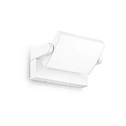 Applique Moderna Swipe Alluminio Bianco Led 20,5W 3000K Luce Calda