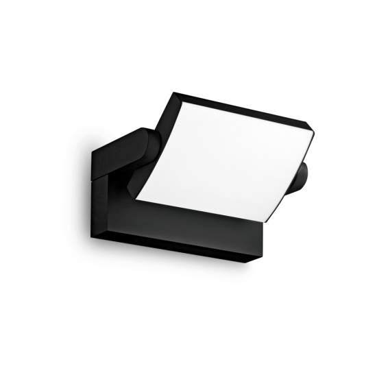Applique Moderna Swipe Alluminio Nero Led 20,5W 3000K Luce Calda 287706