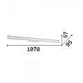 Applique Moderna Pretty Alluminio Bianco 1 Luce 24W K Luce 287768