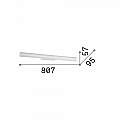 Applique Moderna Pretty Alluminio Bianco 1 Luce 17W K Luce 287775