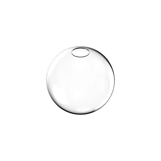 Rosone Contemporaneo Rubber Metallo Trasparente Grande 289786