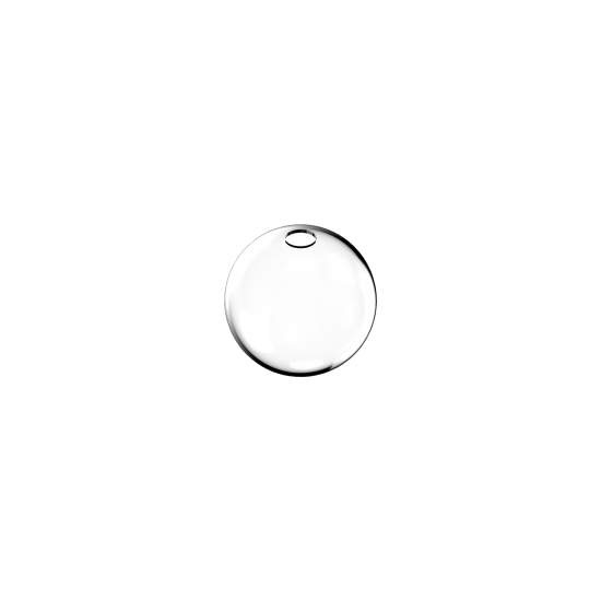 Rosone Contemporaneo Rubber Metallo Trasparente Piccolo 289878