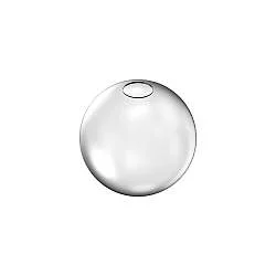 Rosone Contemporaneo Rubber Metallo Bianco Grande