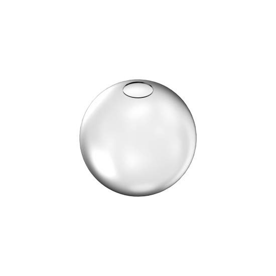 Rosone Contemporaneo Rubber Metallo Bianco Grande 289939