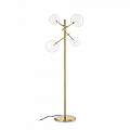 Piantana Contemporanea Equinoxe Metallo Ottone 4 Luci 2W 3000K Luce Calda 290966