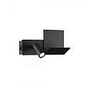 Applique Moderna Komodo-1 Metallo Nero Led 4,5W 3000K Luce Calda 291796