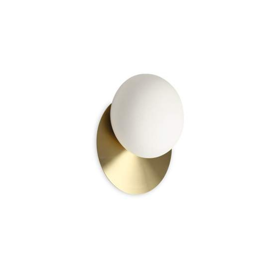 Applique Contemporanea Ninfea Metallo Ottone 1 Luce Gx53 9W 3000K Luce Calda 293646