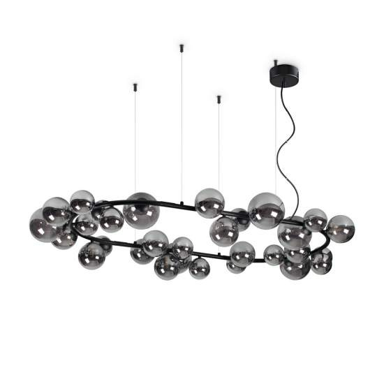 Sospensione Contemporanea Perlage Metallo Nero 30 Luce G9 3W 3000K Luce Calda 296753