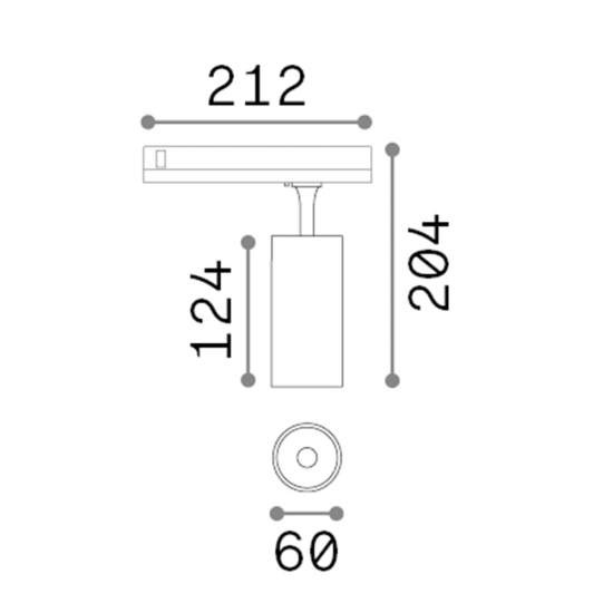 Proiettore Fox Alluminio-Materie Plastiche Bianco Led 15W 3000K Cri90 1-10V 302560
