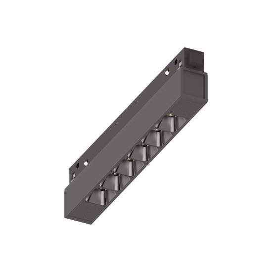 Supporto Lineare Binario Ego Alluminio Nero Led 7W 3000K Luce Calda 303499