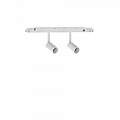 Proiettore Regolabile Ego Alluminio Bianco 2 Luci Led 5W 3000K Luce Calda 1-10V 303611