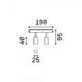Proiettore Regolabile Ego Alluminio Bianco 2 Luci Led 5W 3000K Luce Calda 1-10V 303611