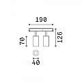 Proiettore Regolabile Ego Alluminio Nero 2 Luci Led 5W 3000K 1-10V 303628