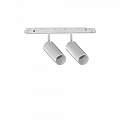 Proiettore Regolaile Ego Alluminio Bianco 2 Luci 24W 3000K Luce Calda 1-10W 303659