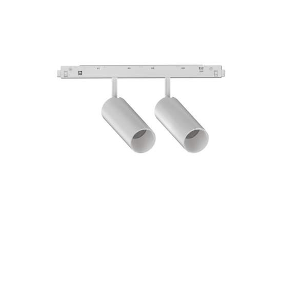Proiettore Regolaile Ego Alluminio Bianco 2 Luci 24W 3000K Luce Calda 1-10W 303659