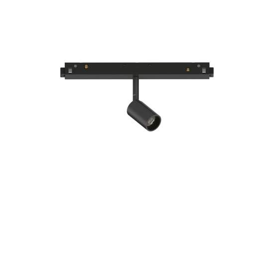 Faretto Binario Singolo Ego Alluminio Nero 1 Luce 3W 3000K Luce Calda 1-10V 303666