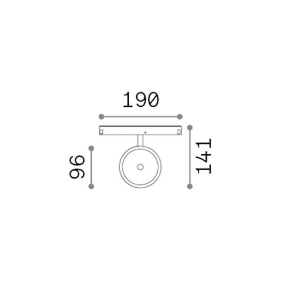 Proiettore Regolabile Ego Alluminio Nero 1 Luce 9W 3000K Luce Calda 1-10V 303727