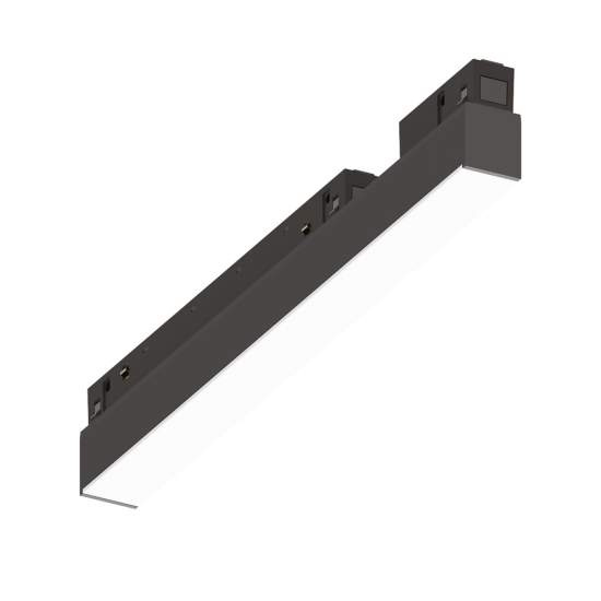 Supporto Lineare Binario Ego Alluminio Nero Led 7W 3000K Luce Calda 1-10V 303789
