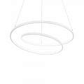 Sospensione Moderna Oz Metallo Bianco Led 55W 3000K Luce Calda D80 Dali 304571