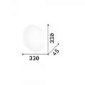 Plafoniera Moderna Clara Metallo Bianco Led 16W 4000K Luce Naturale 306438