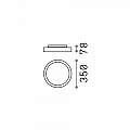 Plafoniera Moderna Fly Alluminio-Materie Plastiche Nero Led 18W 4000K 306582