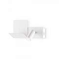 Applique Moderna Komodo-2 Metallo Bianco Led 4,5W 3000K Luce Calda 306810