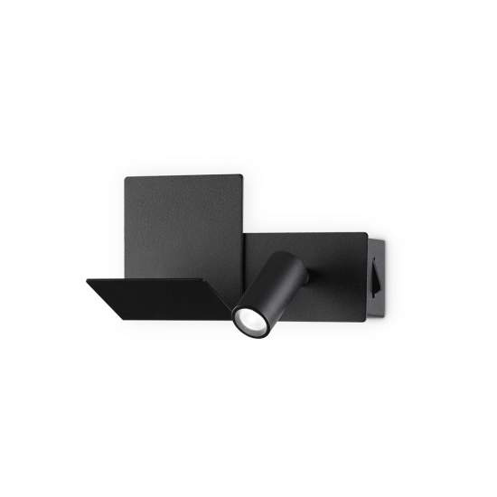 Applique Moderna Komodo-2 Metallo Nero Led 4,5W 3000K Luce Calda 306827