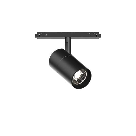 Faretto Binario Singolo Ego Alluminio Nero 1 Luce 26W 3000K Luce Calda 1-10V 307565