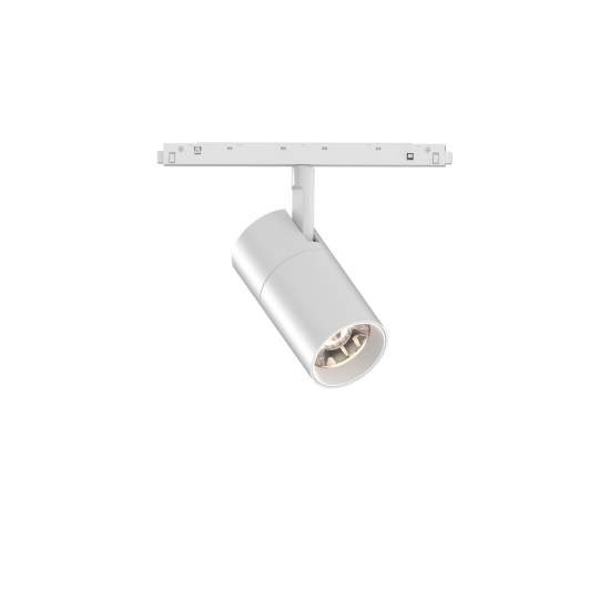Faretto Binario Singolo Ego Alluminio Bianco 1 Luce 26W 3000K Luce Calda 1-10V 307572