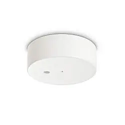Rosone Contemporaneo Metallo Bianco 1 Luce